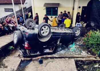 Mobdin RSUKT Kecelakaan di Tanjakan SMP 4, Diduga Dikemudikan Dokter Internship