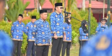 Ratusan ASN Ikuti Apel Korpri Gabungan Pemkab Nunukan