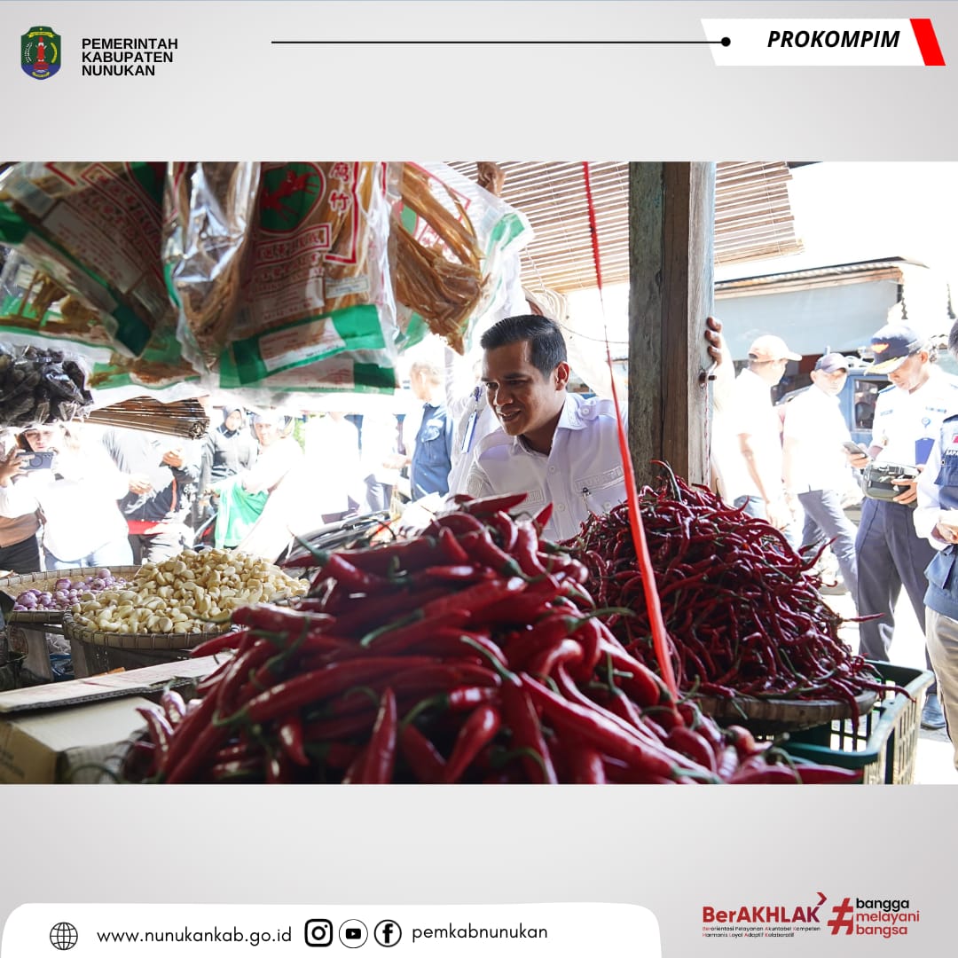 Usai Tinjau Sembako di Pasar Jelang Nataru, Bupati Nunukan: Tak Perlu Khawatir